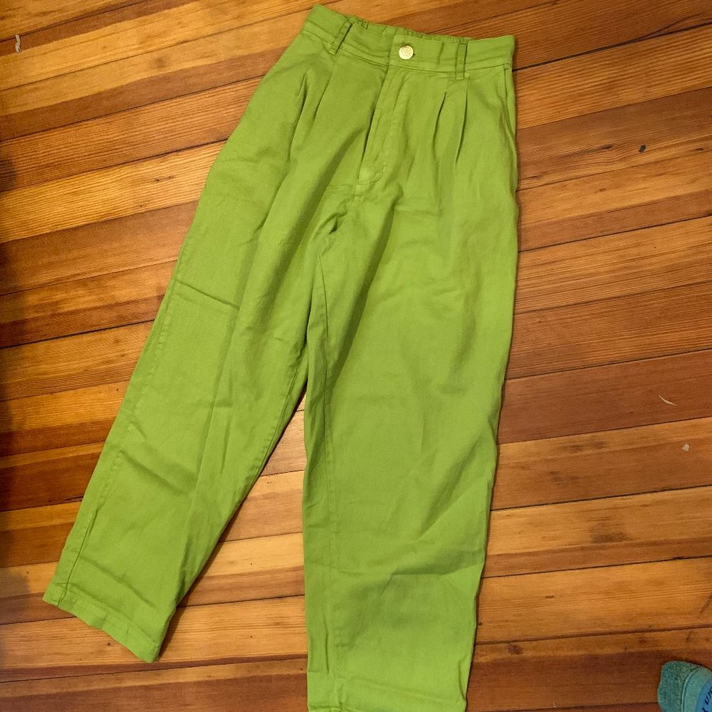 BIG BUD PRESS Trousers in Gross Green! XS like new